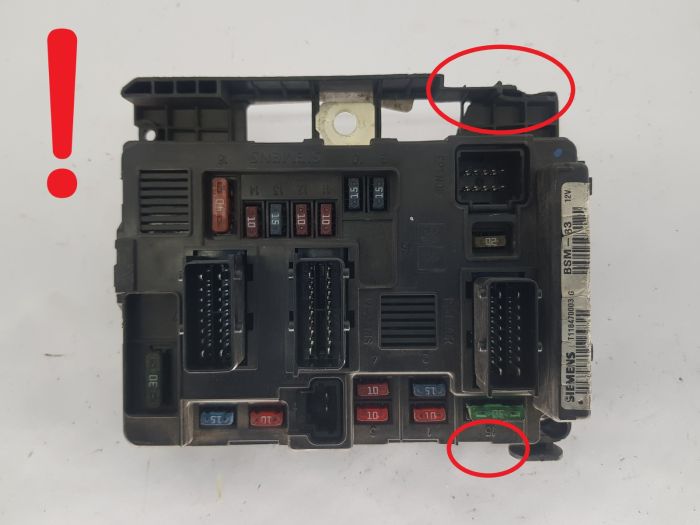 Controller BSM-B3 9643498880 T118470003G PSA Siemens 1905