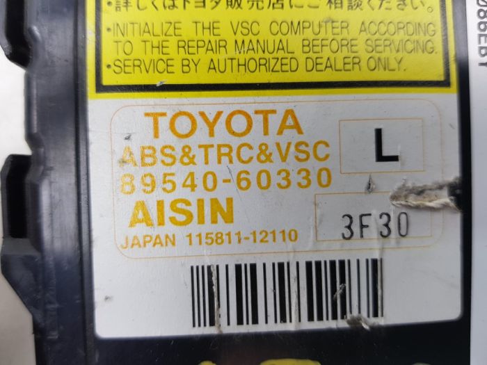 ADC年鑑　2011.2014 Controller ABS TRC VSC 89540-60330 115811-12110 Toyota Aisin