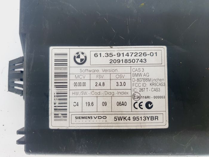 Controller 61.35-9147226-01 5WK9513YBR BMW Siemens 40098