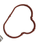 Gasket, Seal New Original 0348.P1 0348P1 Citroen Peugeot