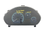 Speedometer/Instrument Cluster Daewoo Matiz 96566387 54244