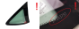 Body Window Right Rear Peugeot 407 SW AS2 Saint-Gobain 8569EF