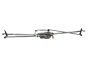 Wiper Mechanism Opel Astra J 13262436 1397220624 Bosch