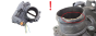 Air Throttle Body Citroen Peugeot Ford 9806625280 A2C85766300 2.0 HDI