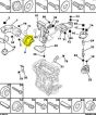 Engine Support Original Citroen Peugeot Xsara 307 1.6 1839E7 9638557080 