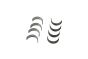 Crankshaft Bearings 036198701A B11332 Volkswagen Borsehung