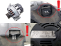 Alternator 8200103744 SG7S013 75 A Valeo Renault Nissan