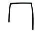 Door Window Seal Left Rear Renault Clio 3 H/B