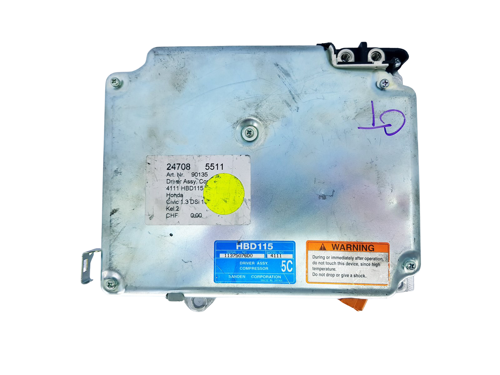 Controller Honda HBD115 4111 11385086D0 Sanden 33924 main product photo