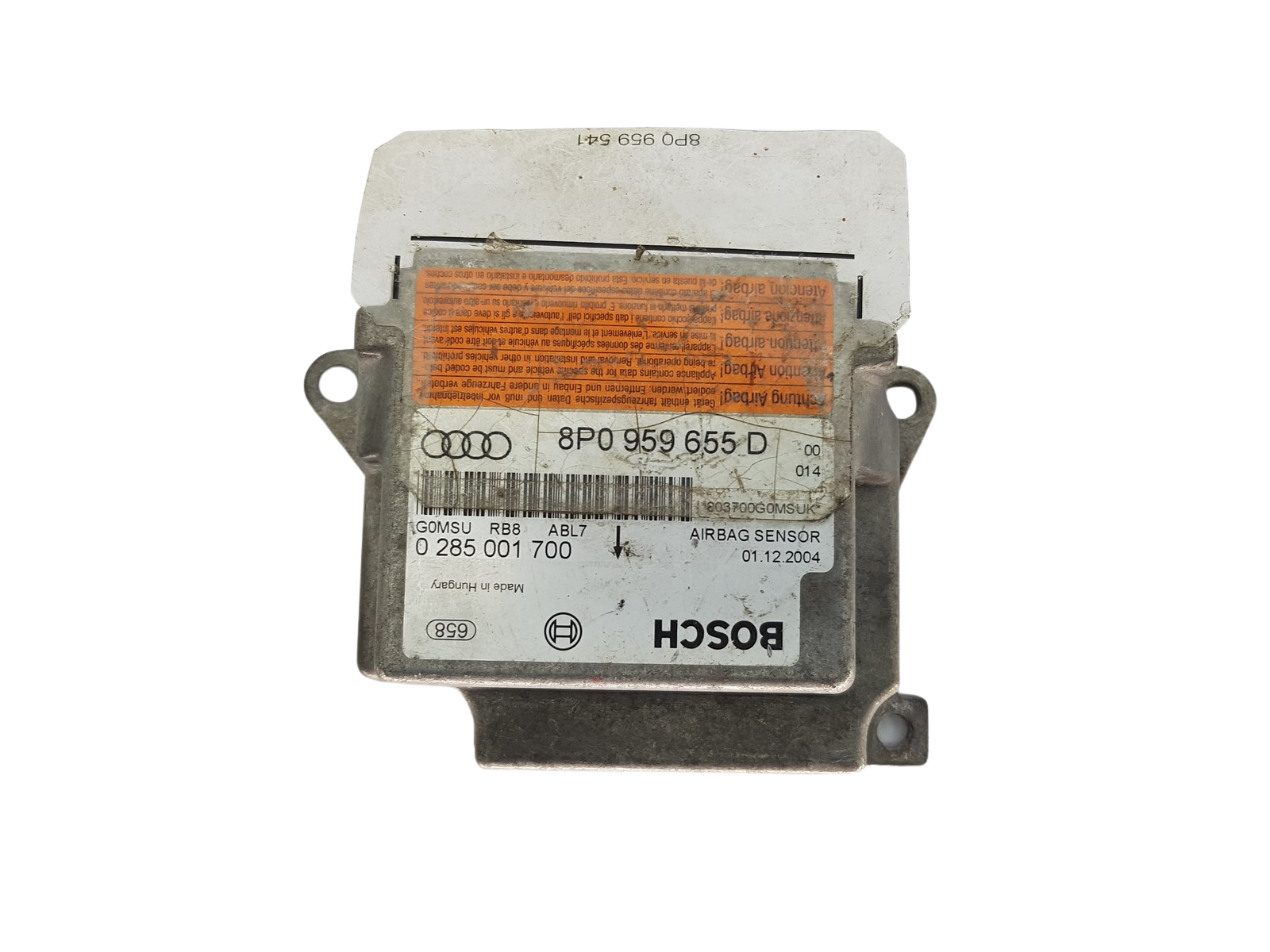 Controller 8P0959655D 0285001700 Audi Bosch 20902 main product photo