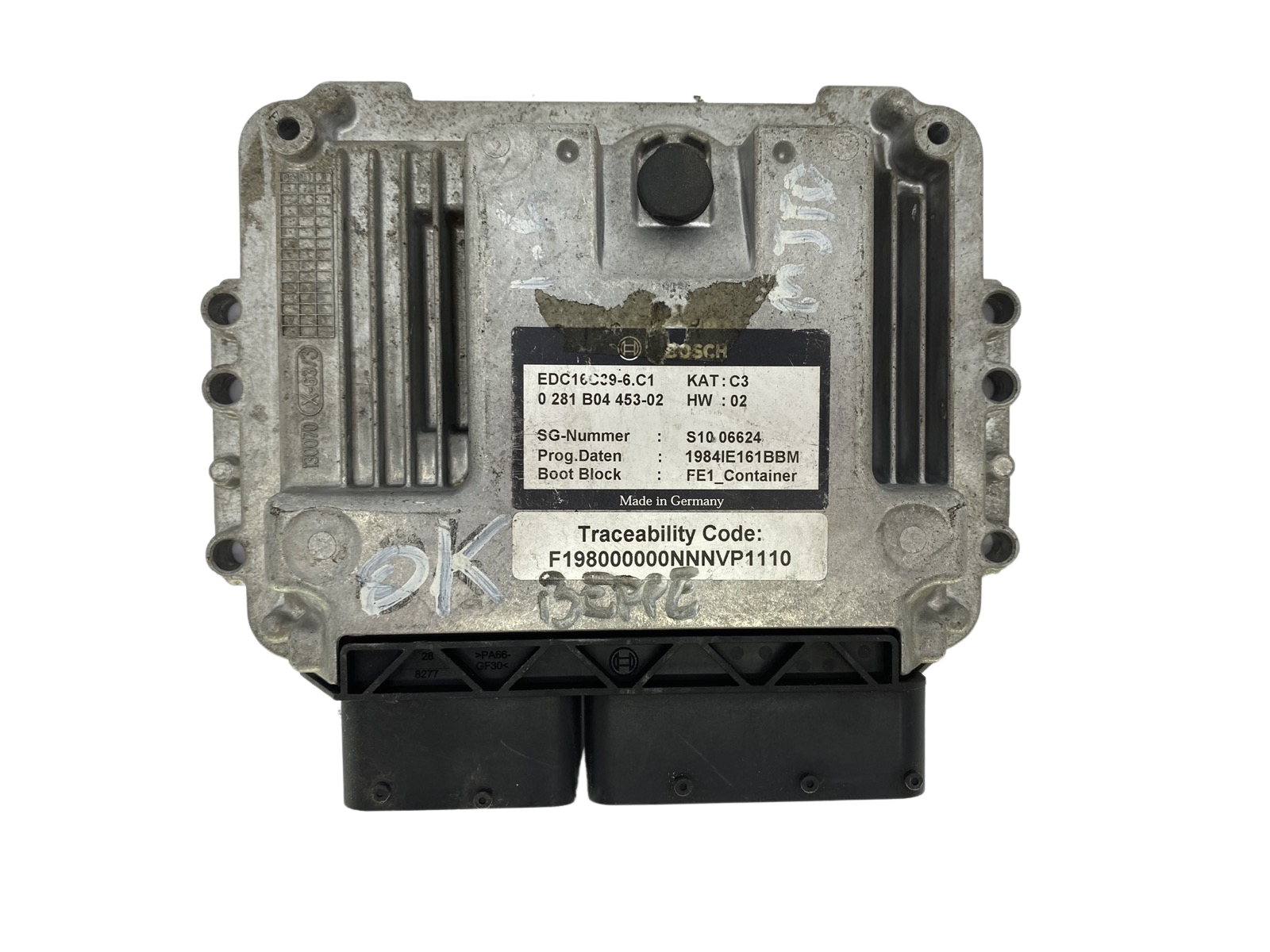 Engine Controller EDC16C39-6.C1 0281B04453-02 Fiat 52692 main product photo
