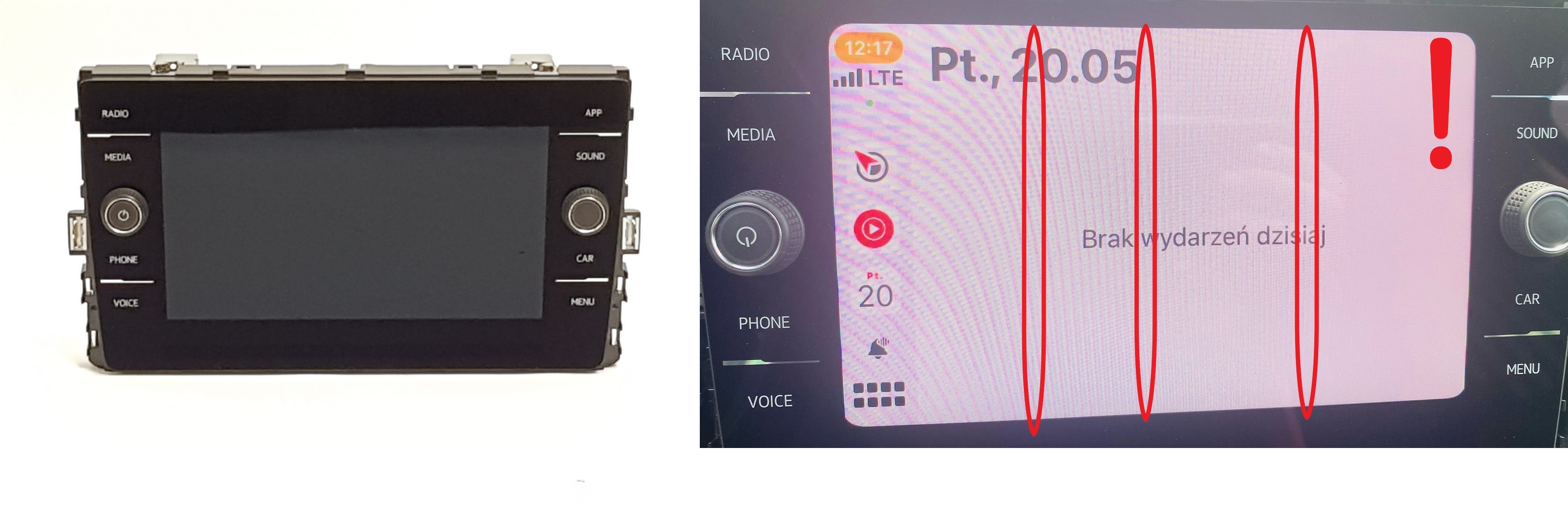 Radio Display Volkswagen 5G6919605A VDO main product photo