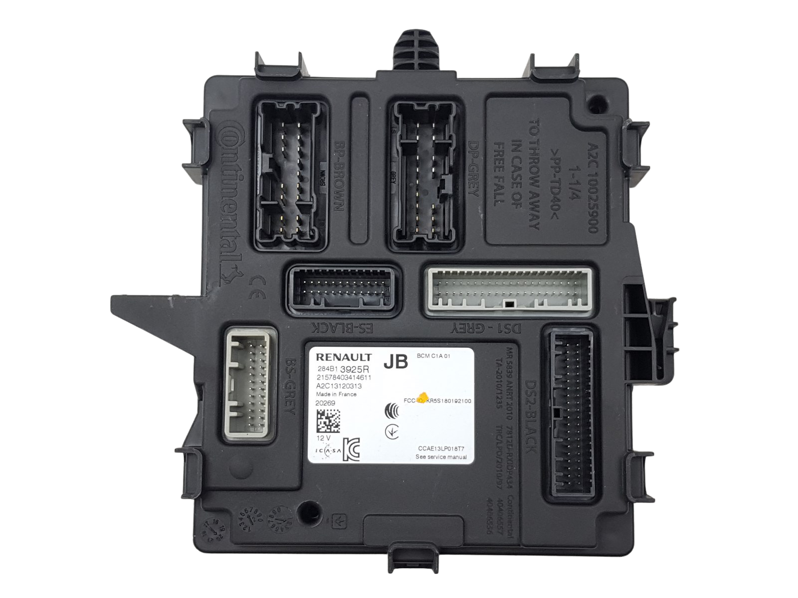 Controller BCM Renault 284B13925R A2C13120313 0km 32 main product photo