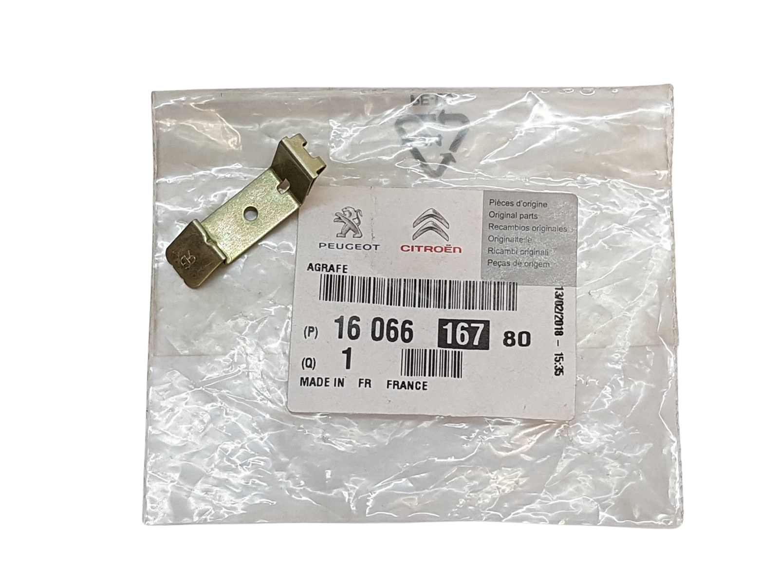 Fixing Pin Original Citroen 1606616780 main product photo