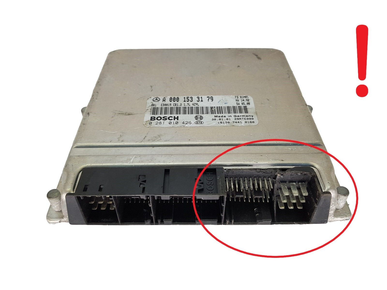Controller A0001533179 0281010426 Mercedes Bosch 17461 main product photo