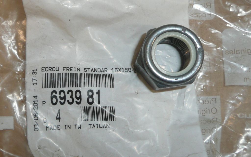 Nut New Original 6939.81 693981 Citroen Peugeot main product photo