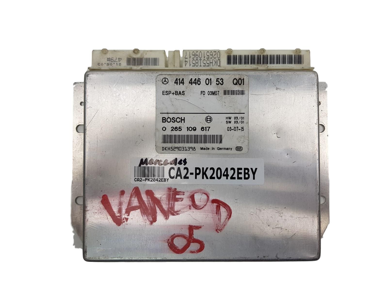 Controller ESP 4144460153 0265109617 Mercedes 2042 main product photo