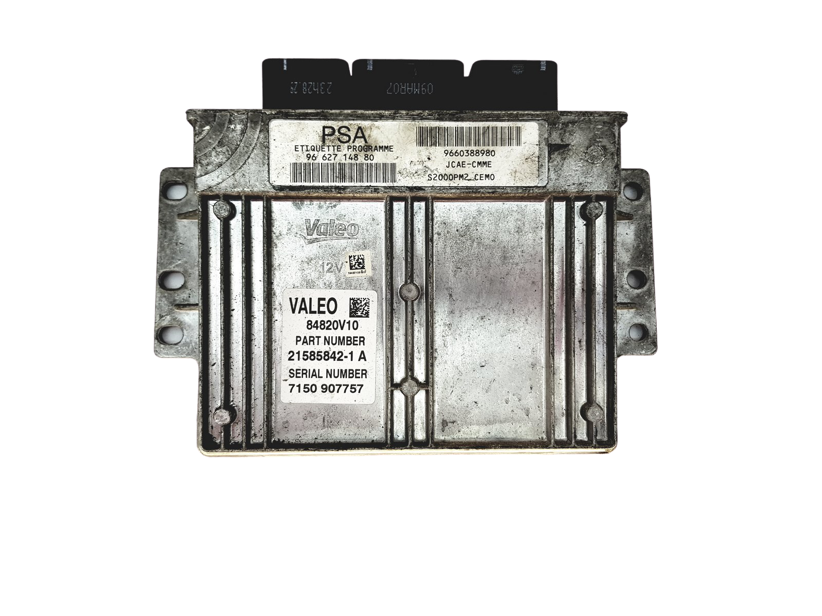 Controller 9662714880 9660388980 21585842-1A PSA Valeo 27937 main product photo