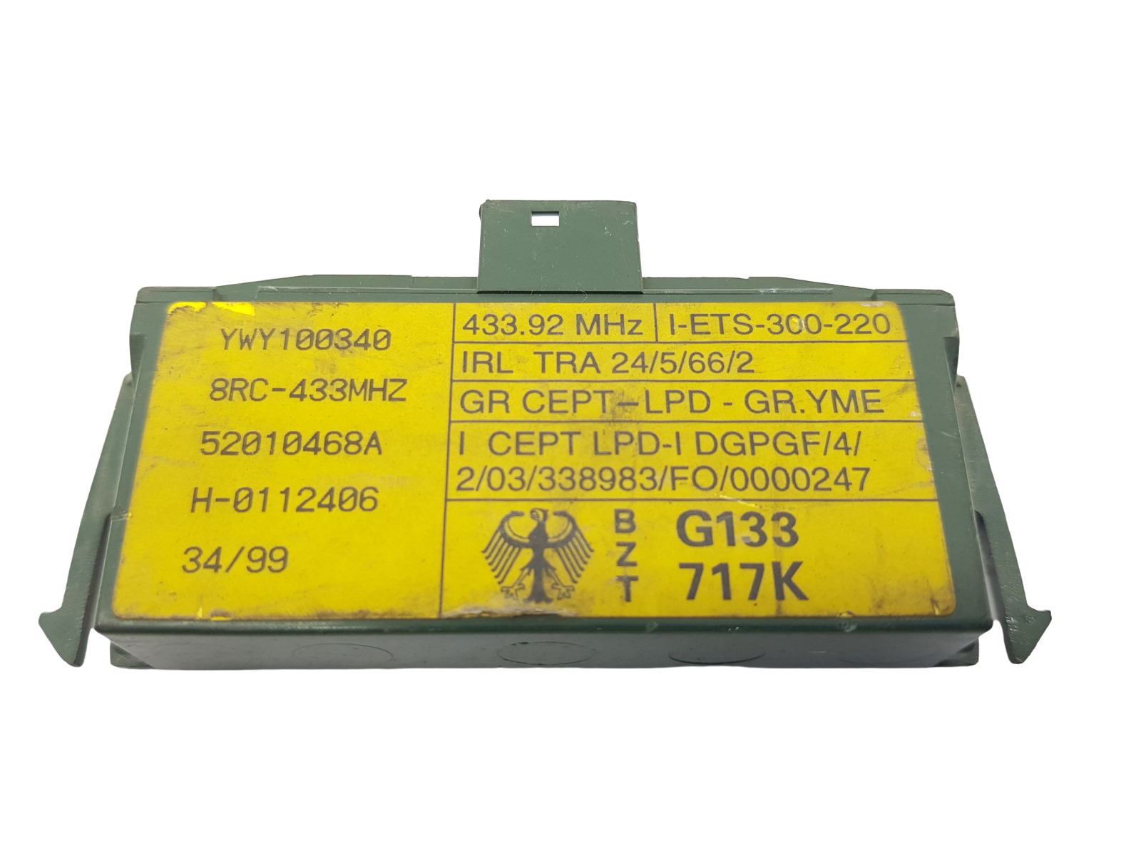 Controller Land Rover YWY100340 52010468A 26920 main product photo