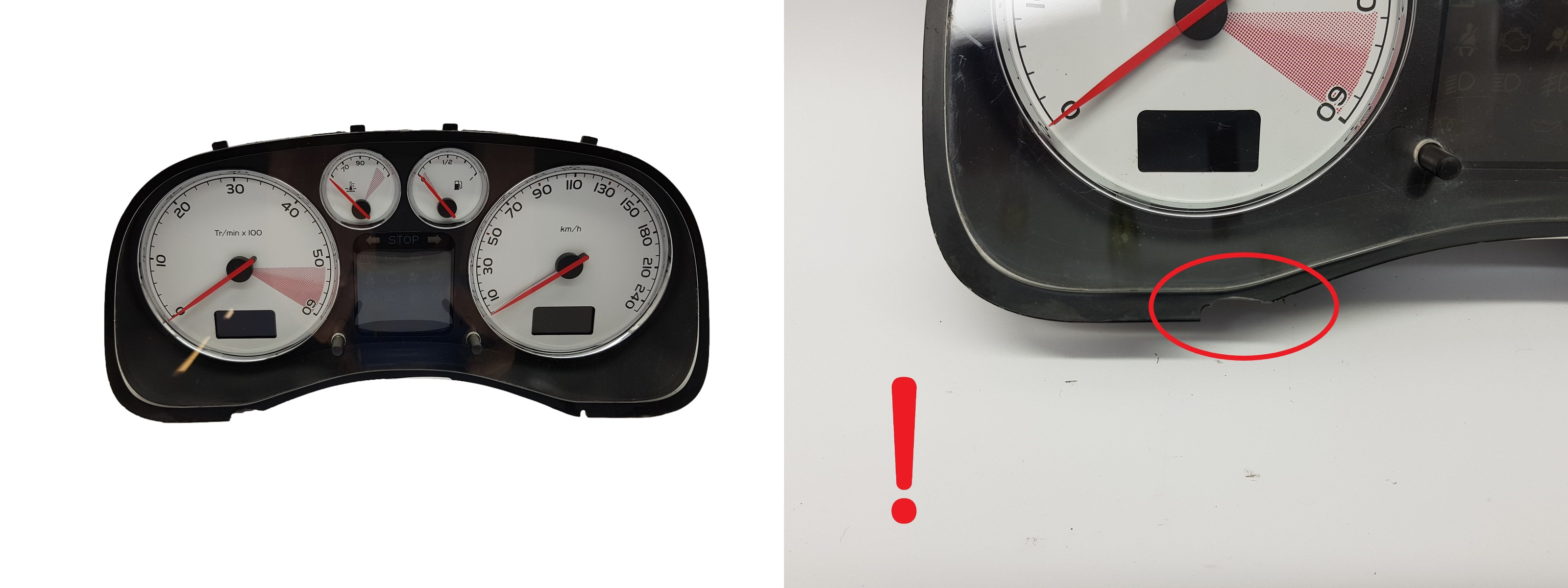 Speedometer/Instrument Cluster Peugeot 307 Lift 9655925880 B02 2007 main product photo
