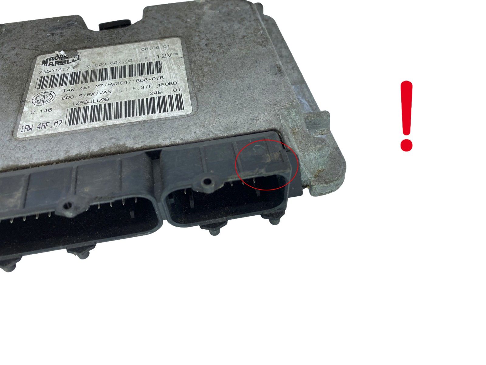 Controller IAW4AF.M7 73501877 61600.627.02 Fiat Magneti Marelli 61986 main product photo