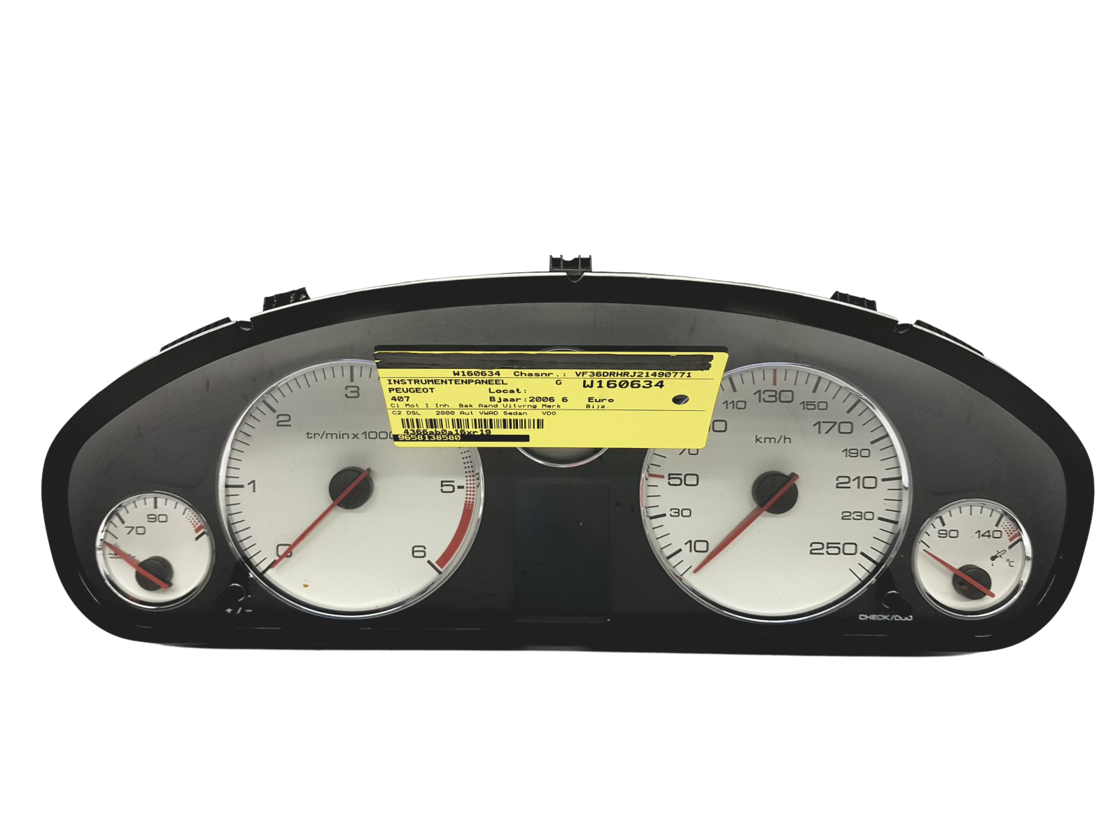 Speedometer/Instrument Cluster Peugeot 407 9658138580 A2C53106703 44977 main product photo
