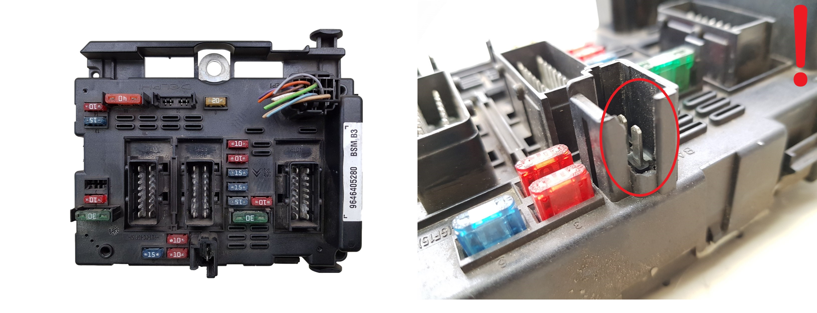 Controller BSM B3 Citroen Peugeot 9646405280 Delphi main product photo