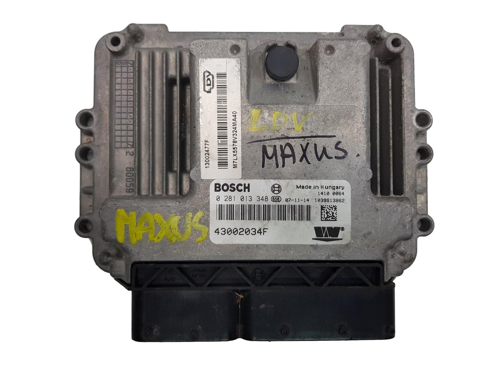 Engine Controller 43002034F 0281013348 Maxus Bosch - used