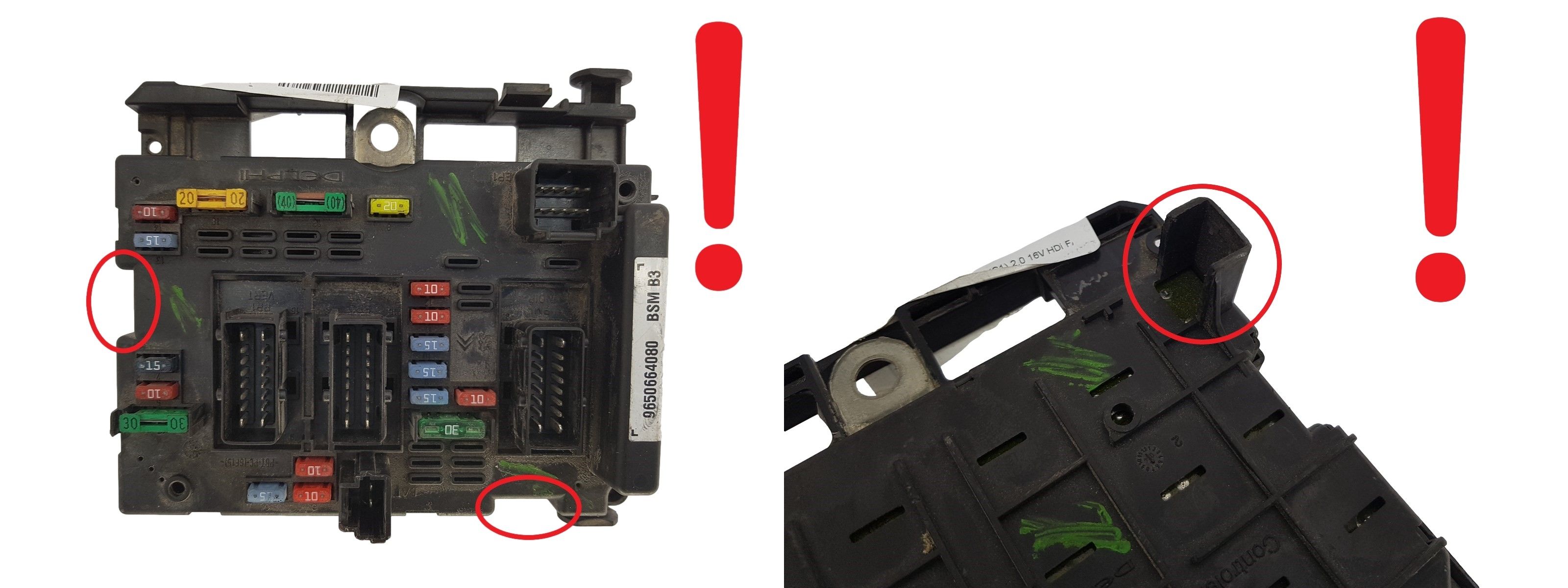 Controller BSM B3 9650664080 PSA Delphi 1357 main product photo