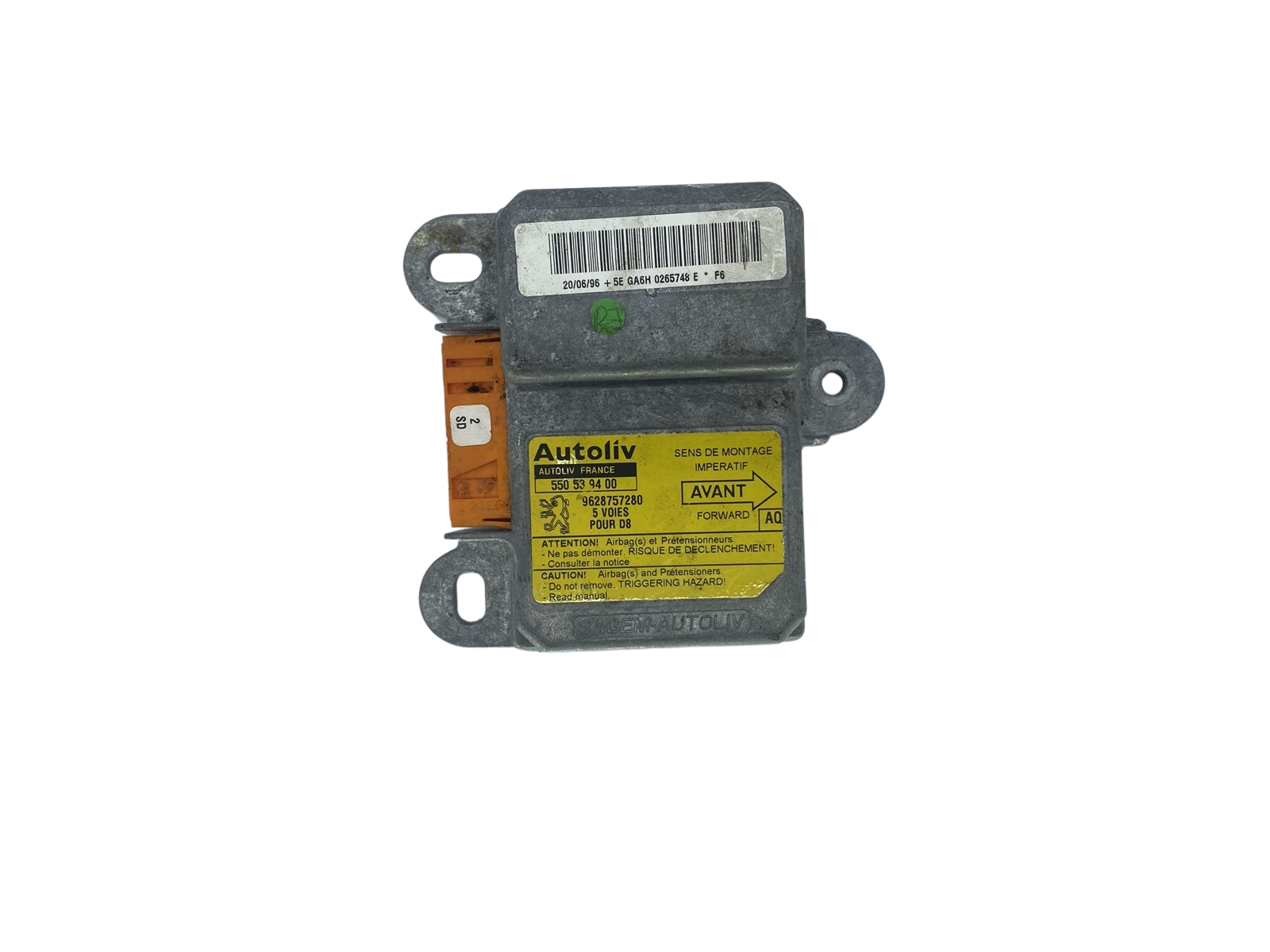 Controller 550539400 9628757280 PSA Autoliv main product photo