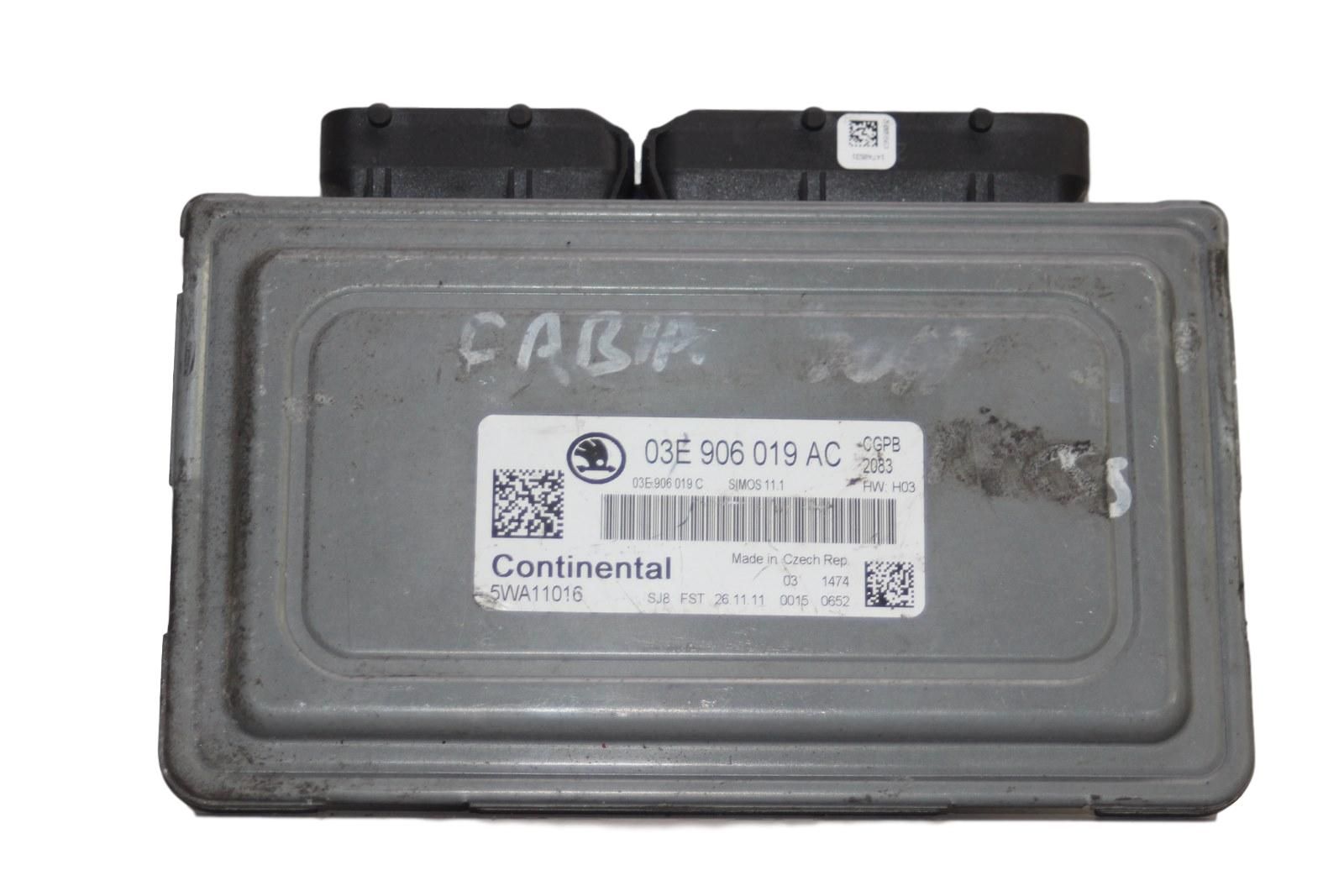 Engine Controller 03E906019AC 5WA11016 Skoda 1773 main product photo