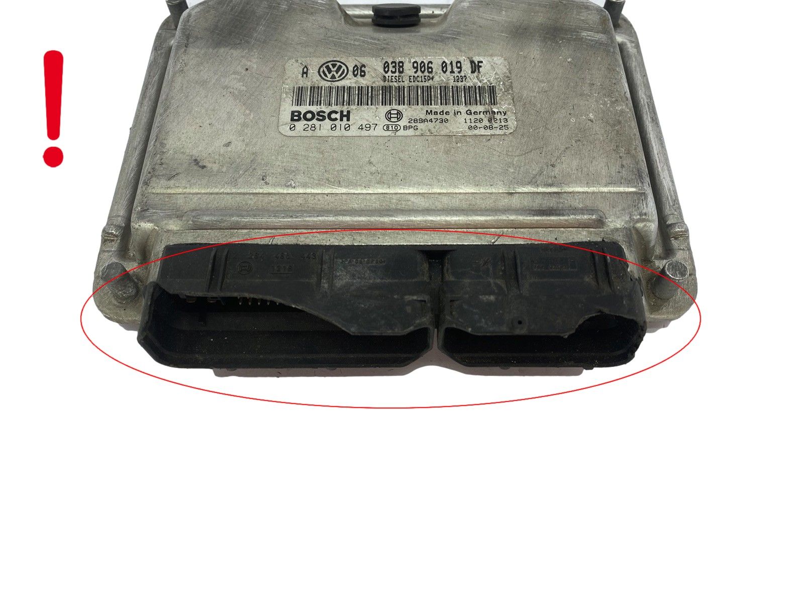 Engine Controller VW 038906019DF 0281010497 Bosch 50191 main product photo