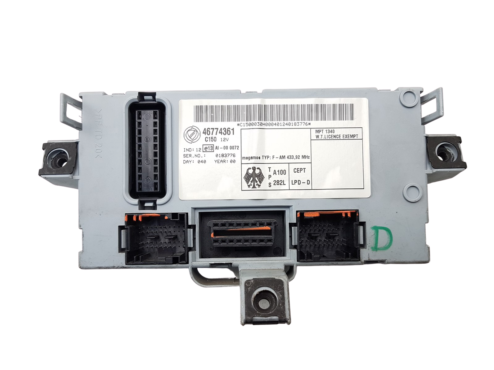 Comfort Controller BSI Fiat Punto 2 46774361 main product photo