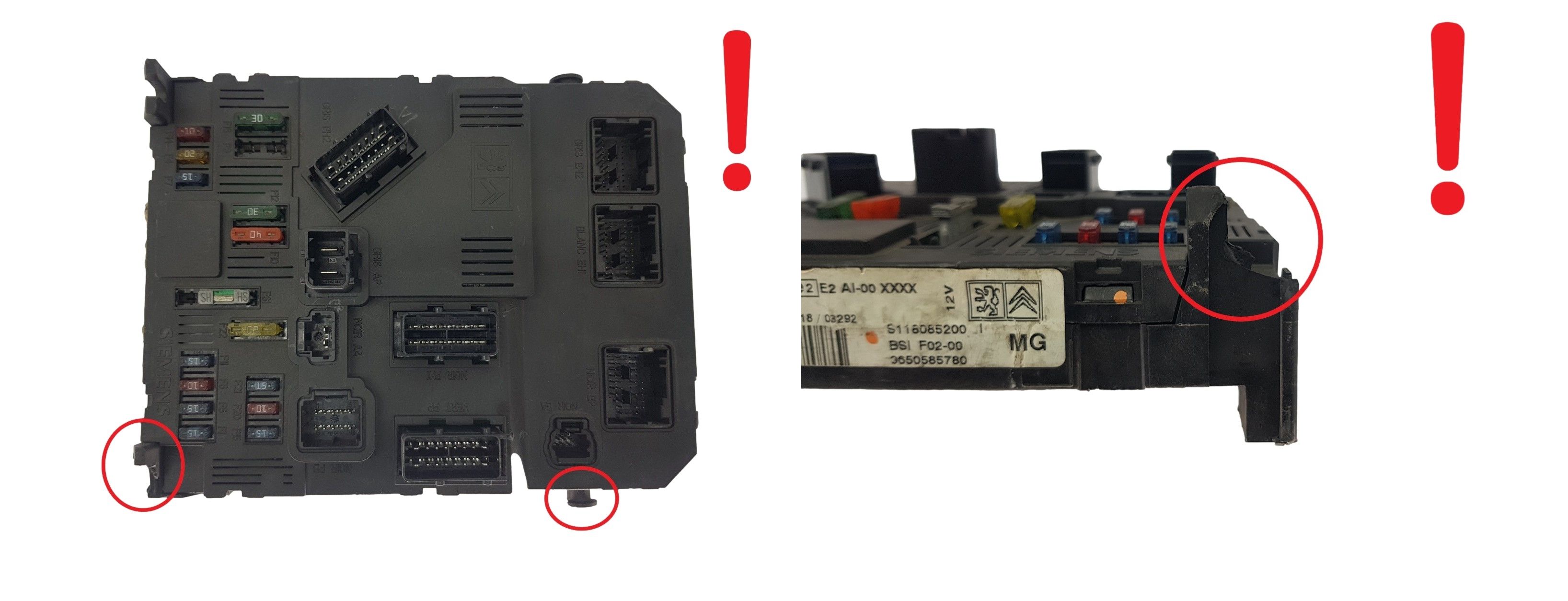 Controller BSI F02-00 9650585780 S118085200I PSA Siemens 2002 main product photo