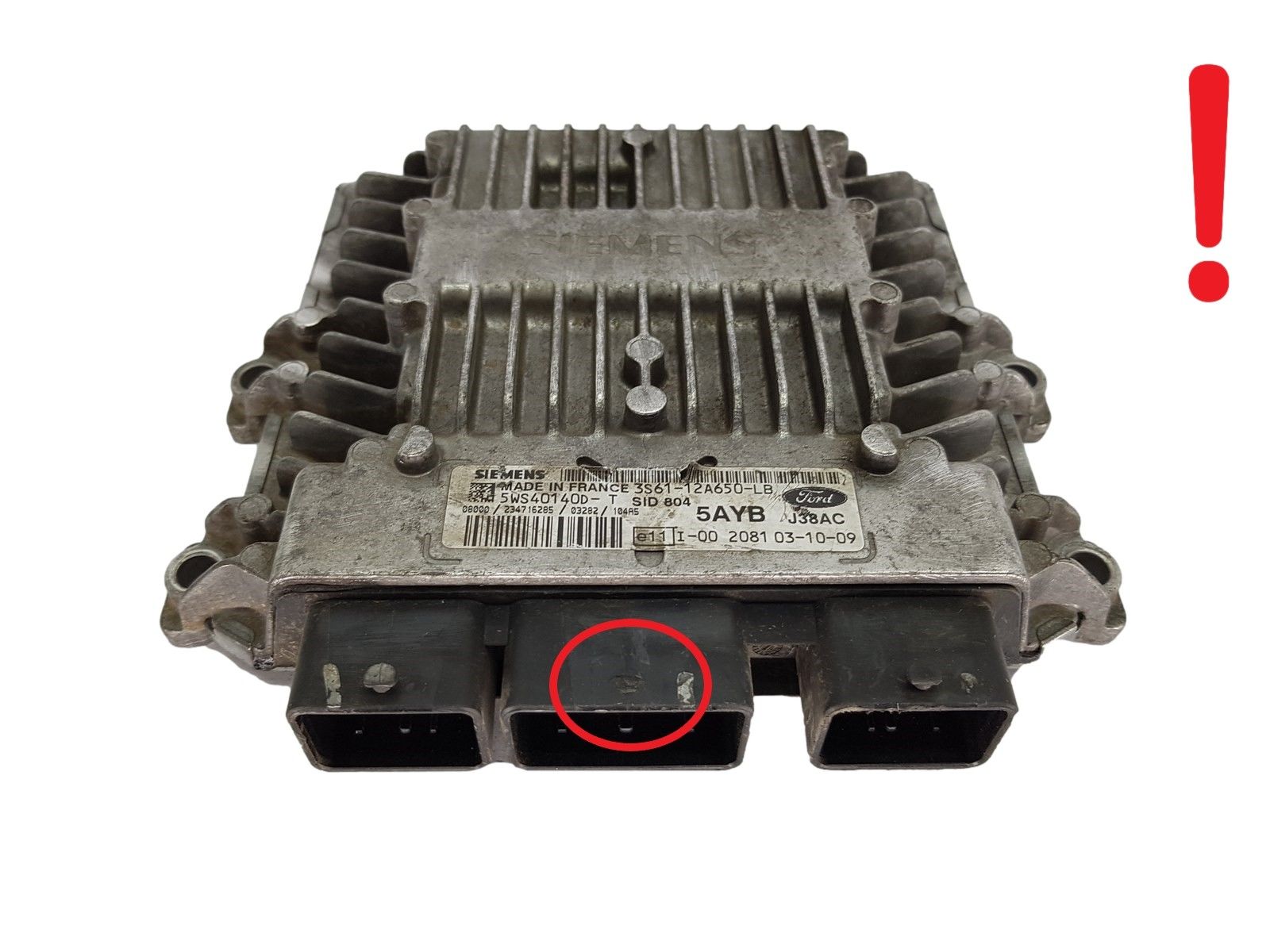 Controller 3S61-12A650-LB 5WS40140D-T SID 804 Ford Siemens 18588 main product photo