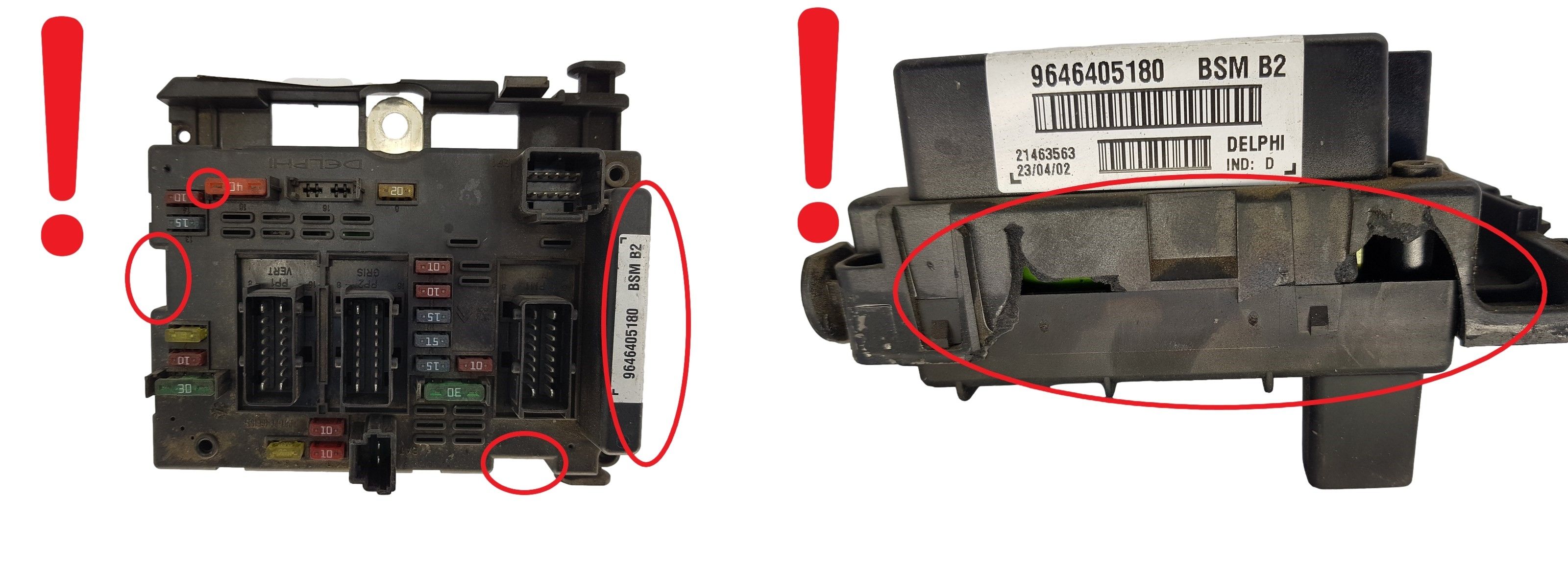 Controller BSM B2 9646405180 PSA Delphi 1428 main product photo