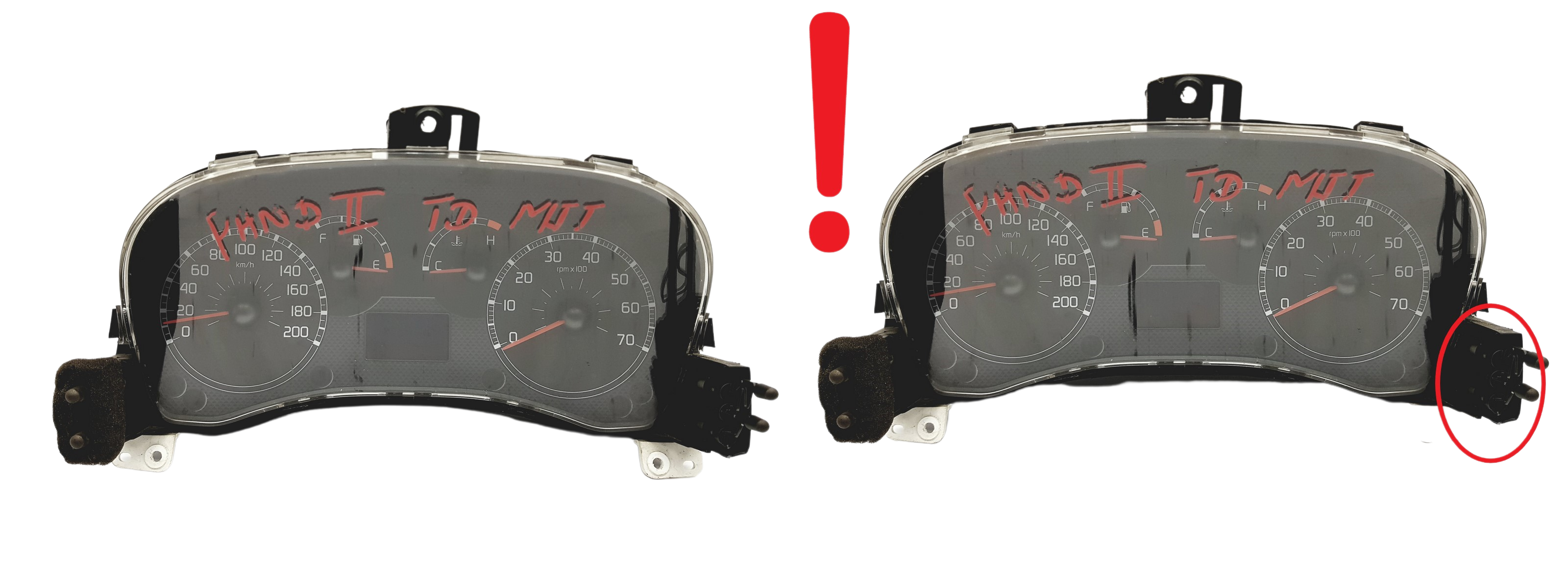 Speedometer/Instrument Cluster Fiat Panda 5550004601 04 59357 main product photo
