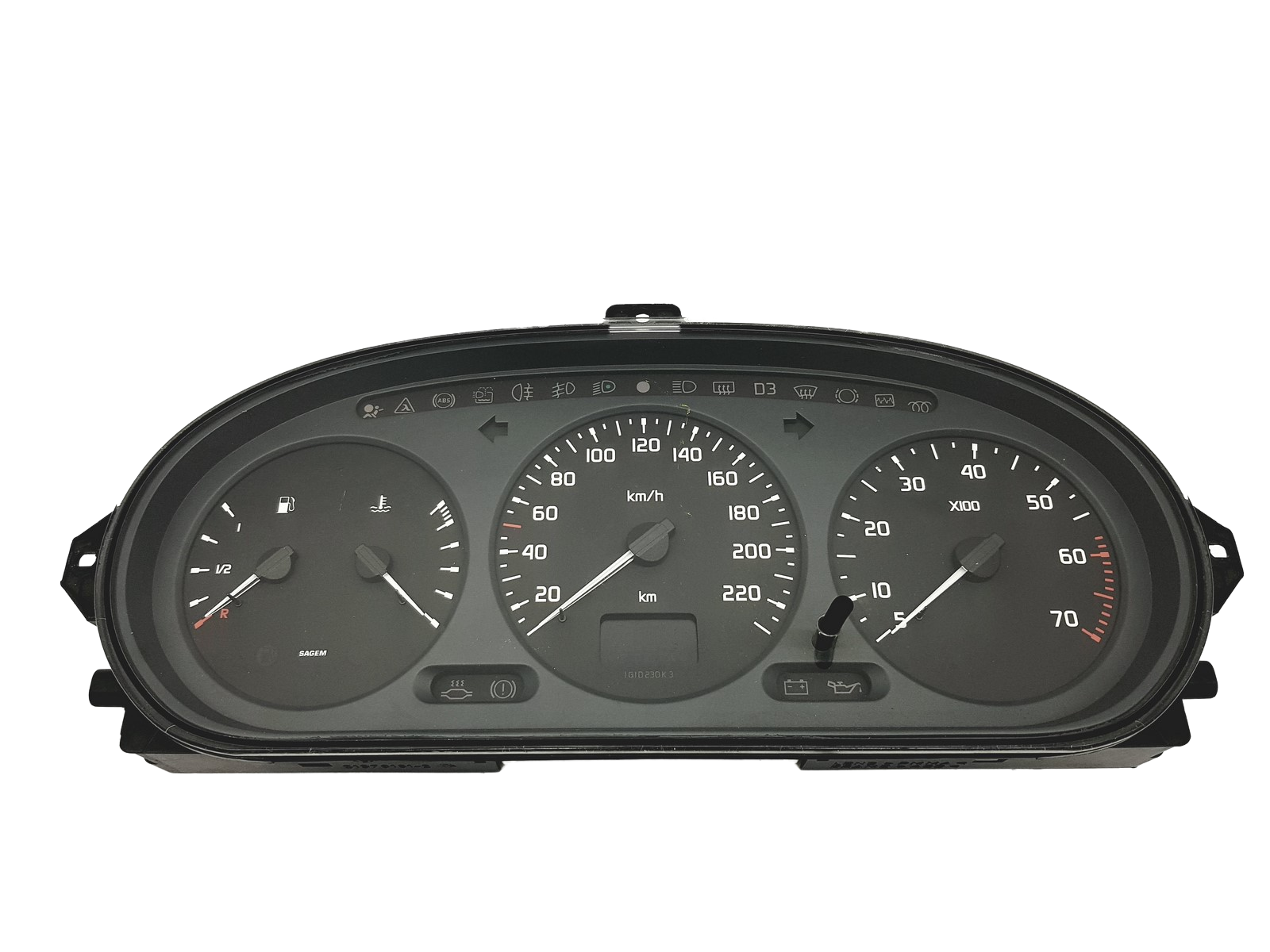 Speedometer/Instrument Cluster Megane Scenic 21578161-2 21612792-4 52782 main product photo