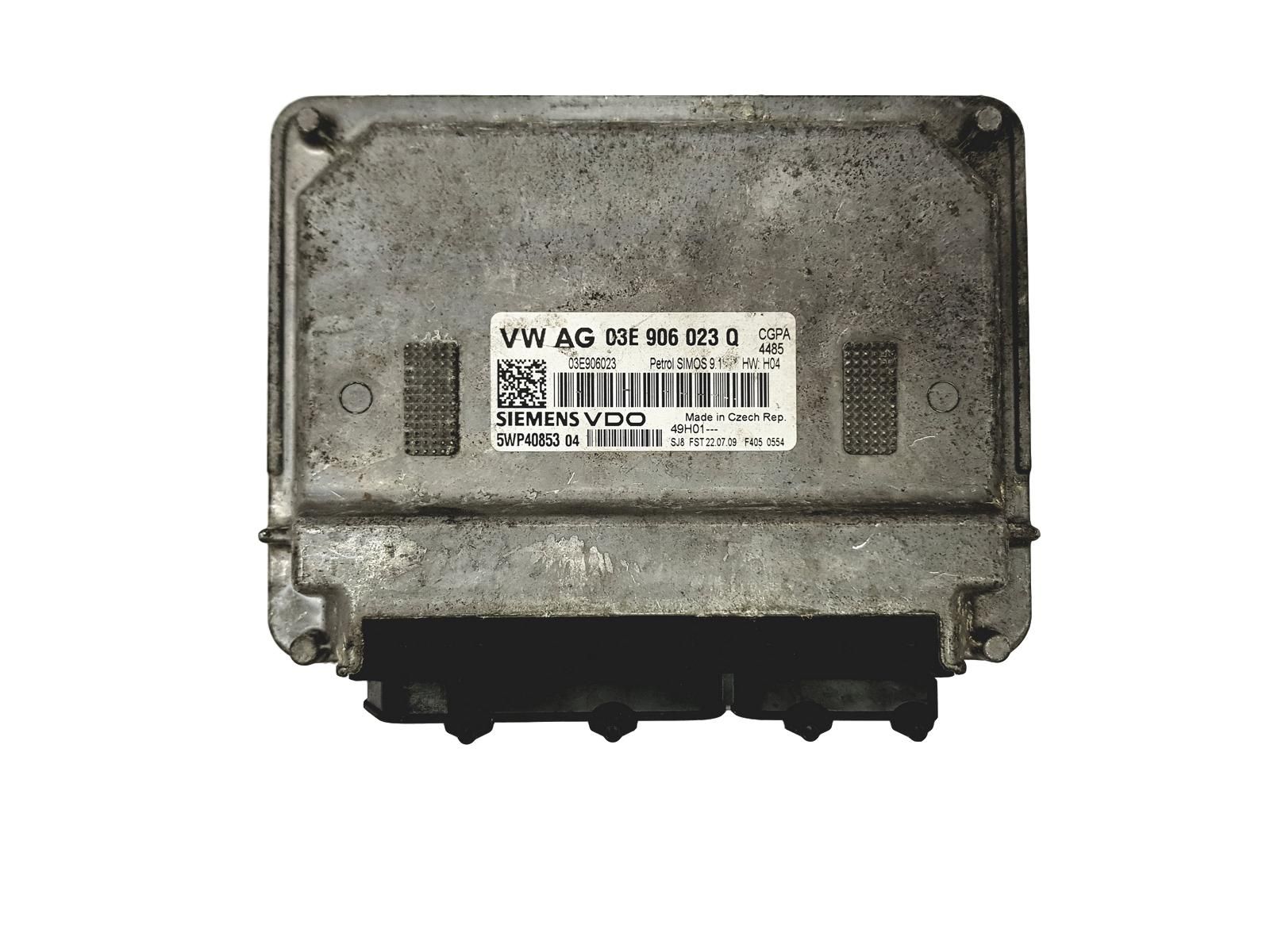 Controller 03E906023Q 5WP40853 04 Skoda Siemens 15635 main product photo