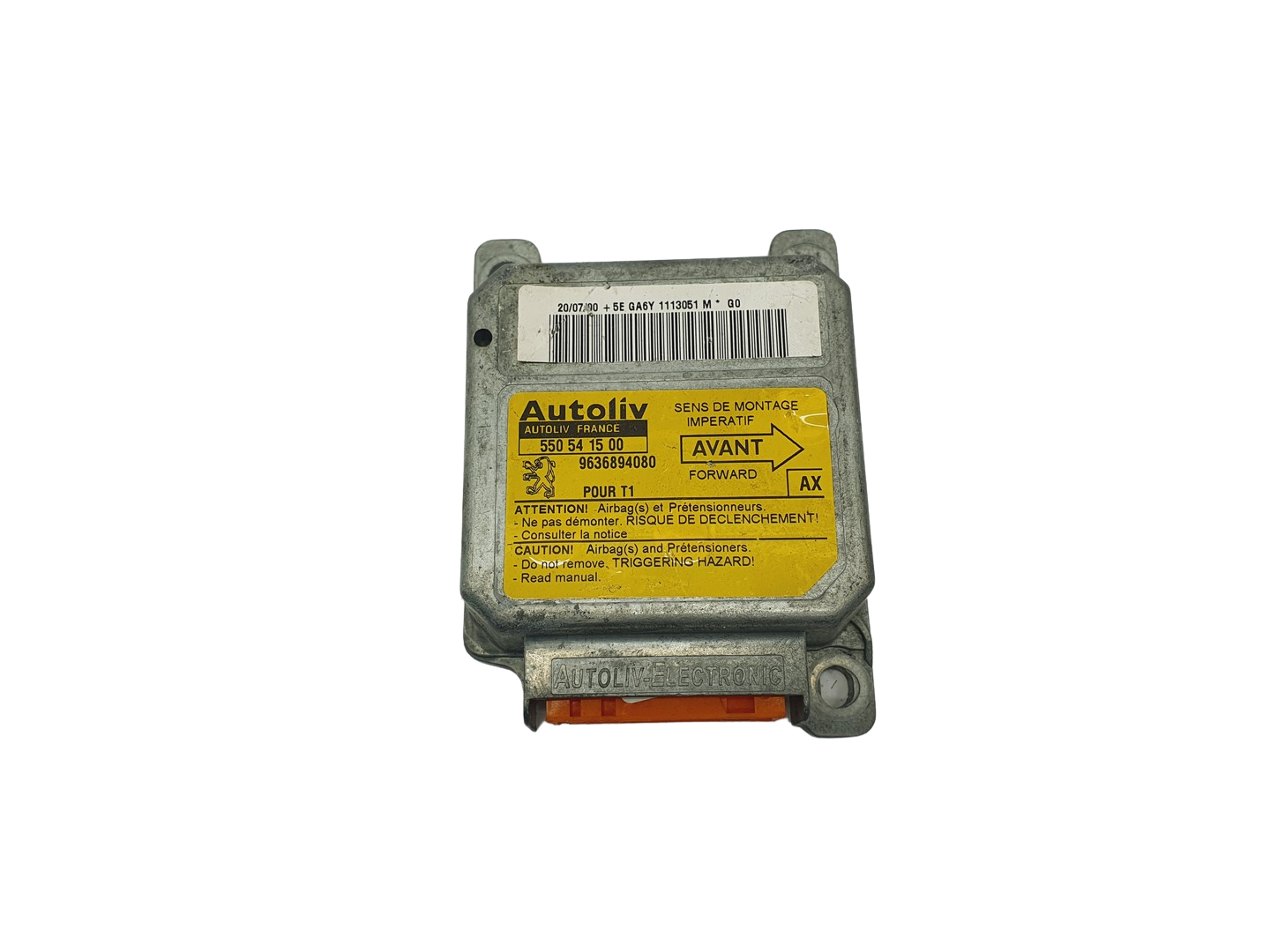 Controller 550541500 9636894080 PSA Autoliv 68982 main product photo