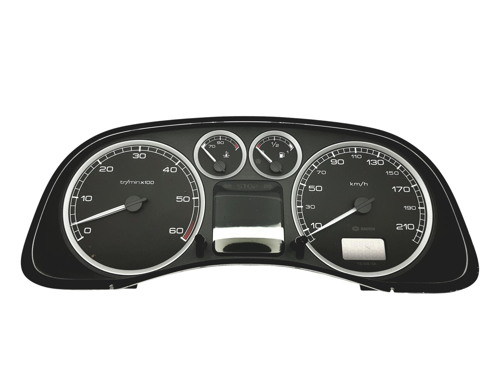 Speedometer/Instrument Cluster Peugeot 307 9646742480 0R00 Sagem 33352 main product photo