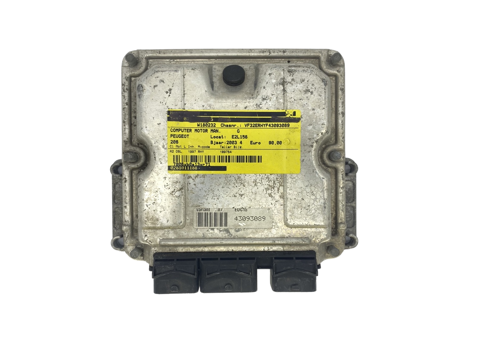 Controller 0281011188 9640938680 9648588880 PSA Bosch 57116 main product photo