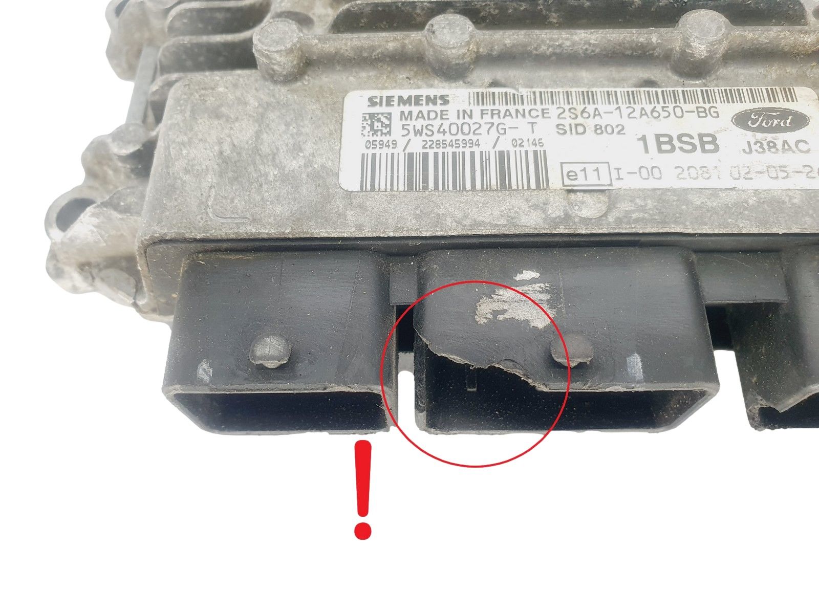 Controller 2S6A-12A650-BG 5WS40027G-T SID 802 Ford Siemens 45159 main product photo