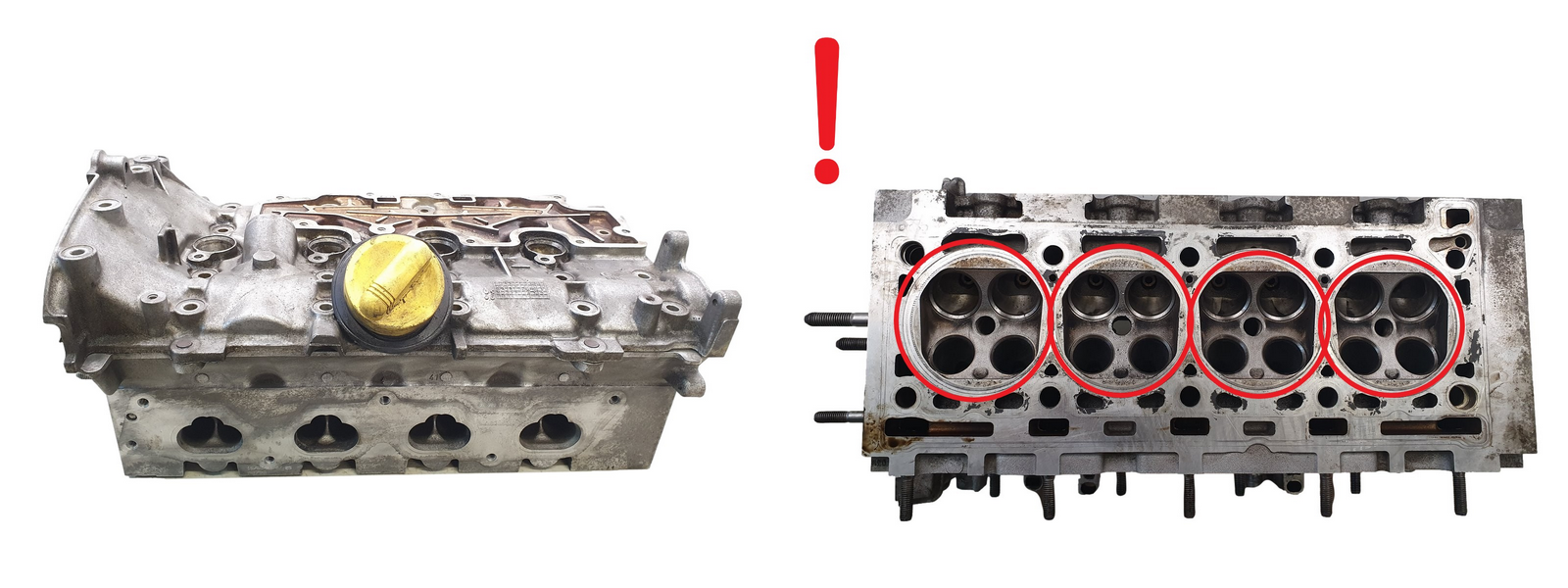 Cylinder Head 1640 7701475605 2.0 16v Turbo F4R776 Renault main product photo