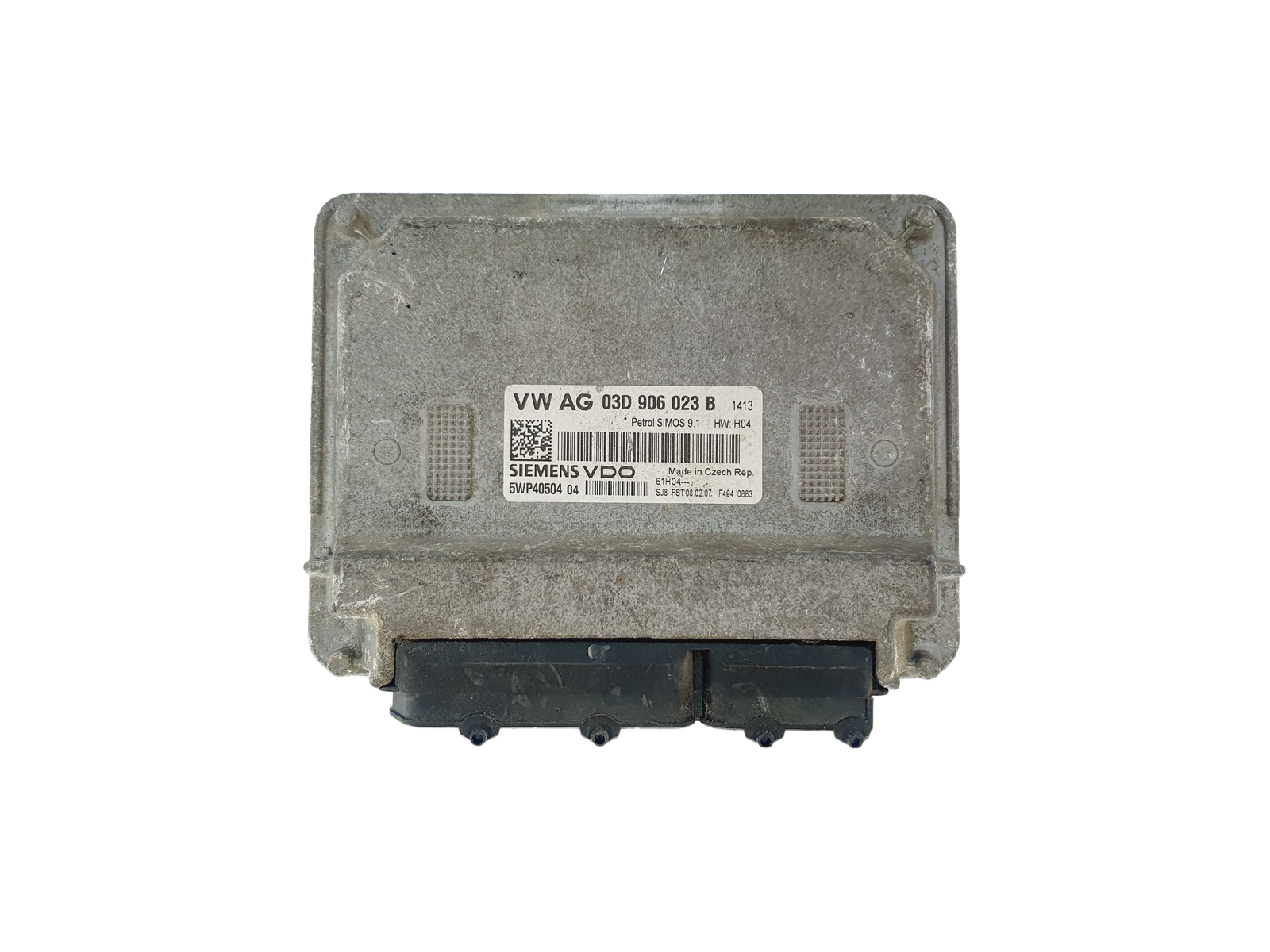 Controller 03D906023B 5WP40504 04 VW Seat Siemens 35508 main product photo