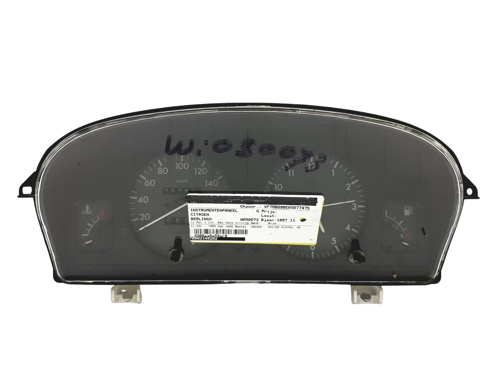 Speedometer/Instrument Cluster Berlingo 1 Partner 1 9621227380 PSA 49689 main product photo