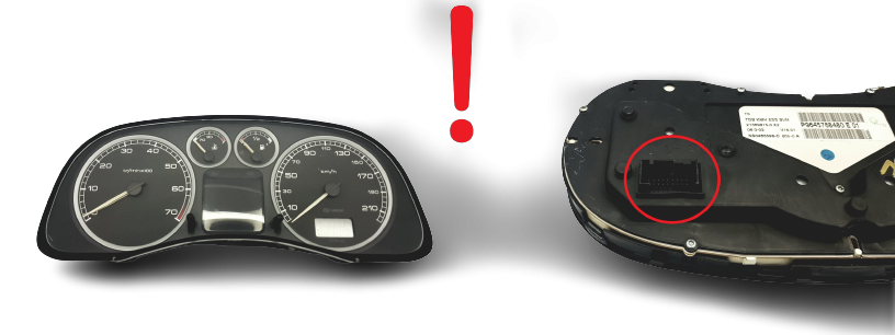Speedometer/Instrument Cluster Peugeot 307 9645768480 E 01 55307 main product photo