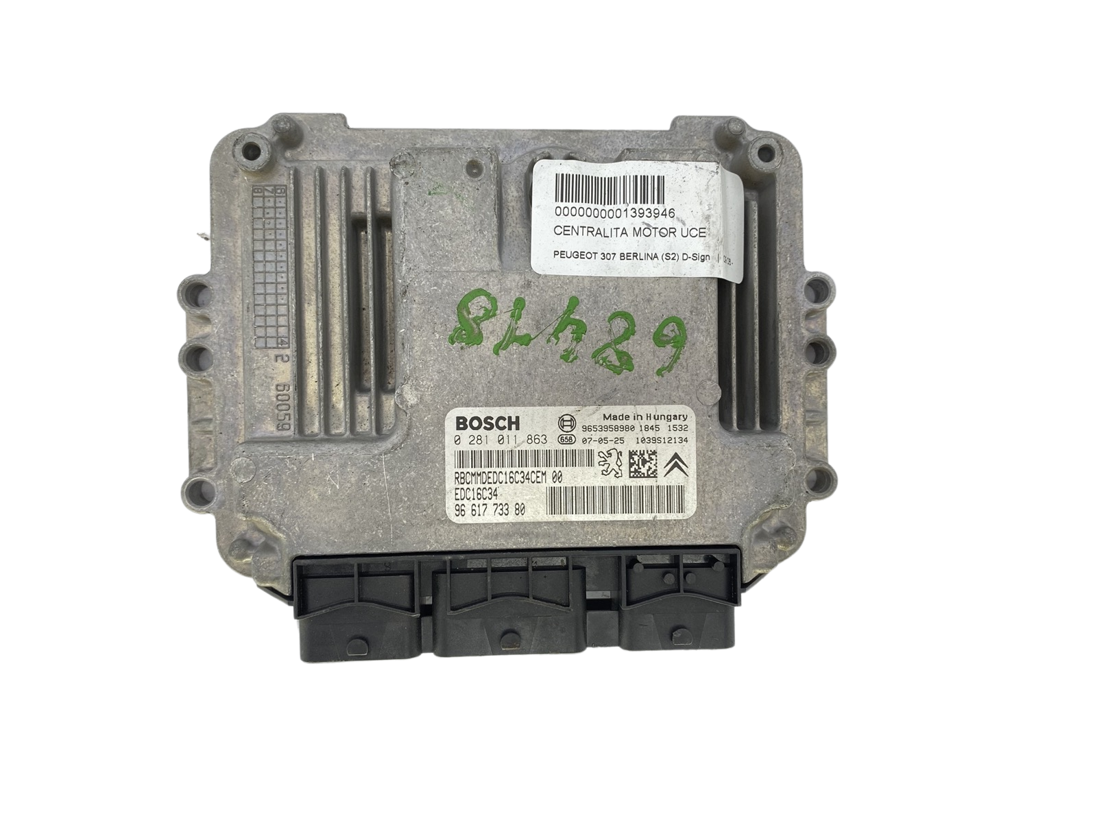Controller 0281011863 9661773380 9653958980 PSA Bosch 59740 main product photo