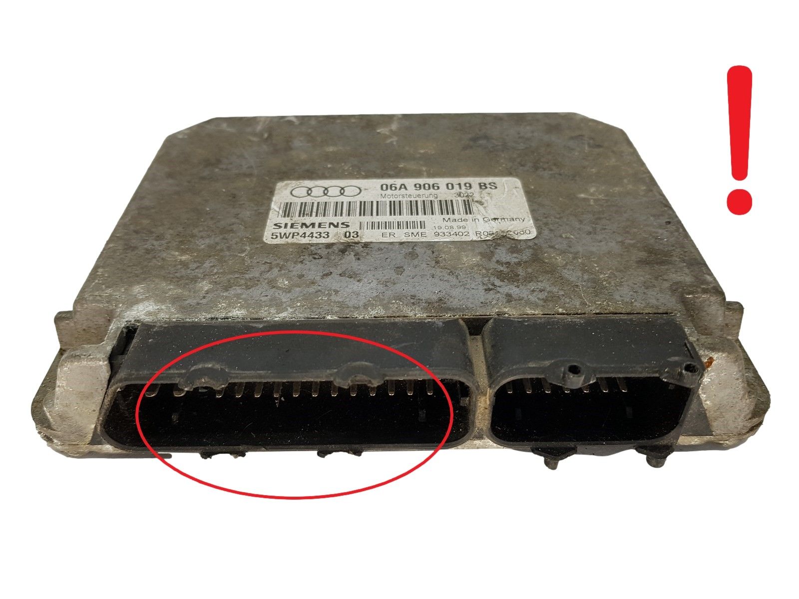Controller 06A906019BS 5WP4433 03 Audi Siemens 15104 main product photo