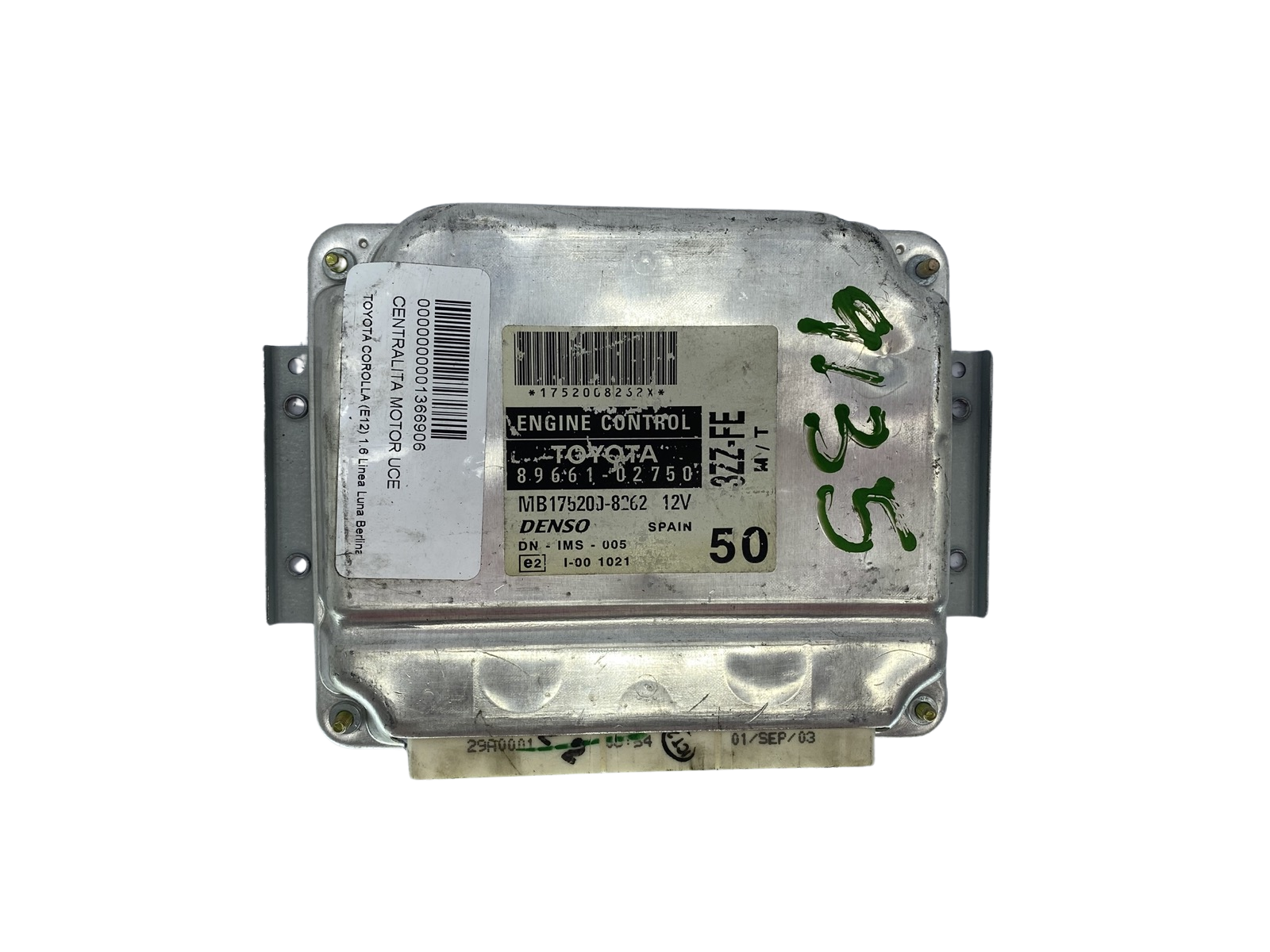 Controller 89661-02750 MB175200-8262 Toyota Denso 63774 main product photo